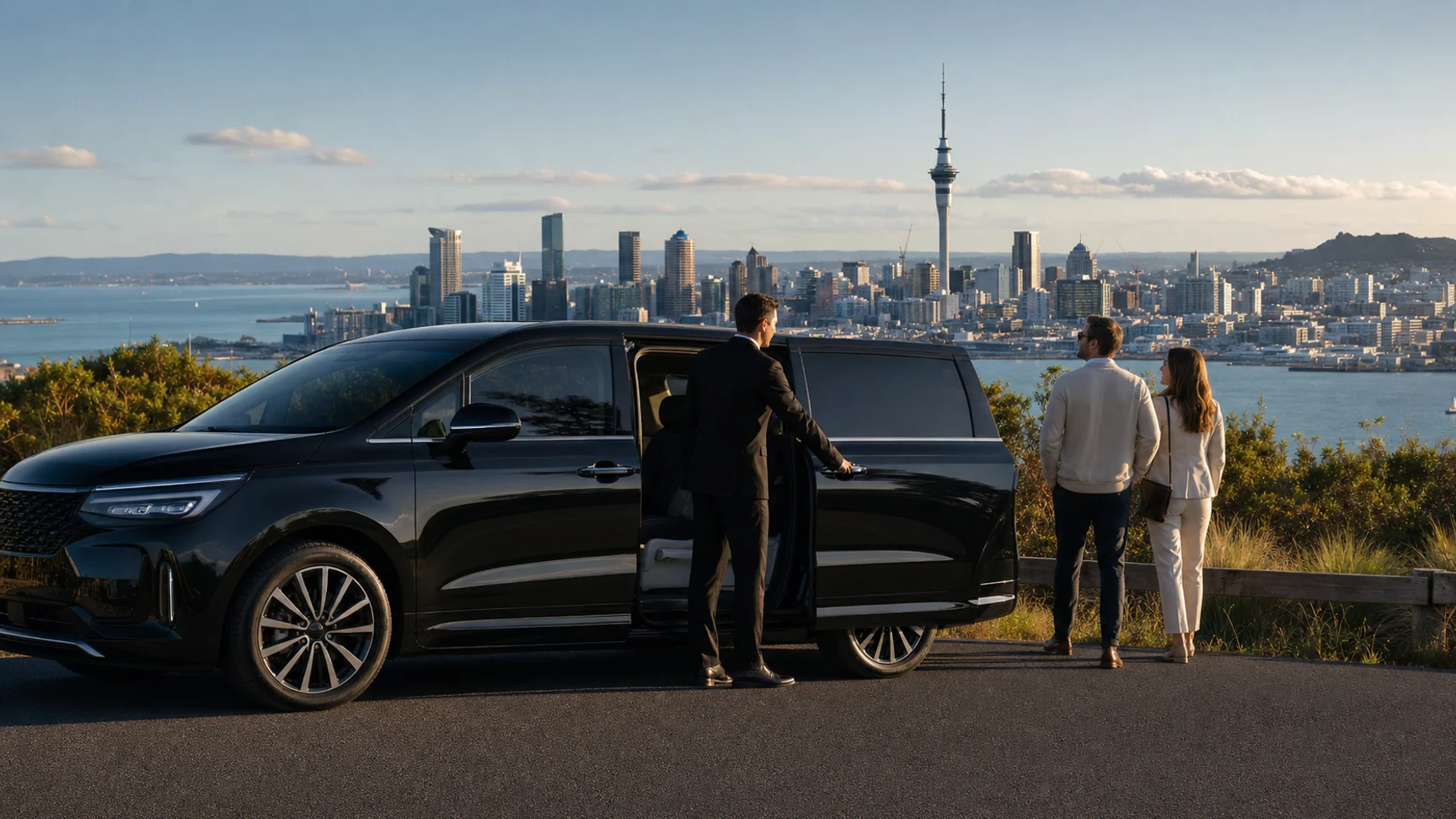 Auckland skyline viewed across the Waitematā Harbour